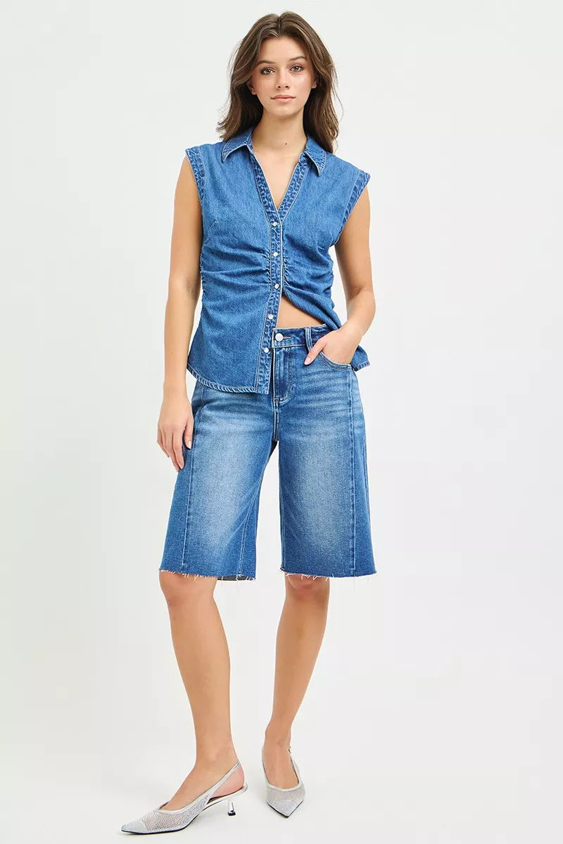 Raw Hem Slouchy Seamed Jorts eb097ec3-54c8-494e-a056-03e0eece68ac-Max-Origin