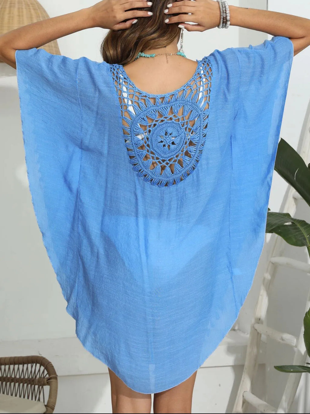 Tassel Crochet Round Neck Cover-Up eb1033c6-93bf-4003-86e5-1013f275450d-Max-Origin
