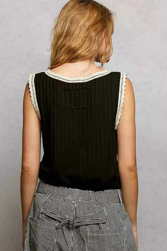 Ribbed Round Neck Tank with Lace Trim eb2c1b91-578e-4974-8518-ac5d434bc28a-Max-Origin