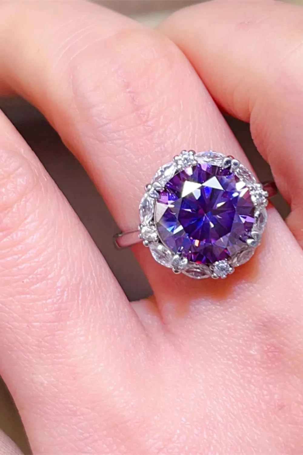 5 Carat Moissanite 925 Sterling Silver Ring eb3ed03d-ba33-4e74-83f7-45210d4dd19f-Max