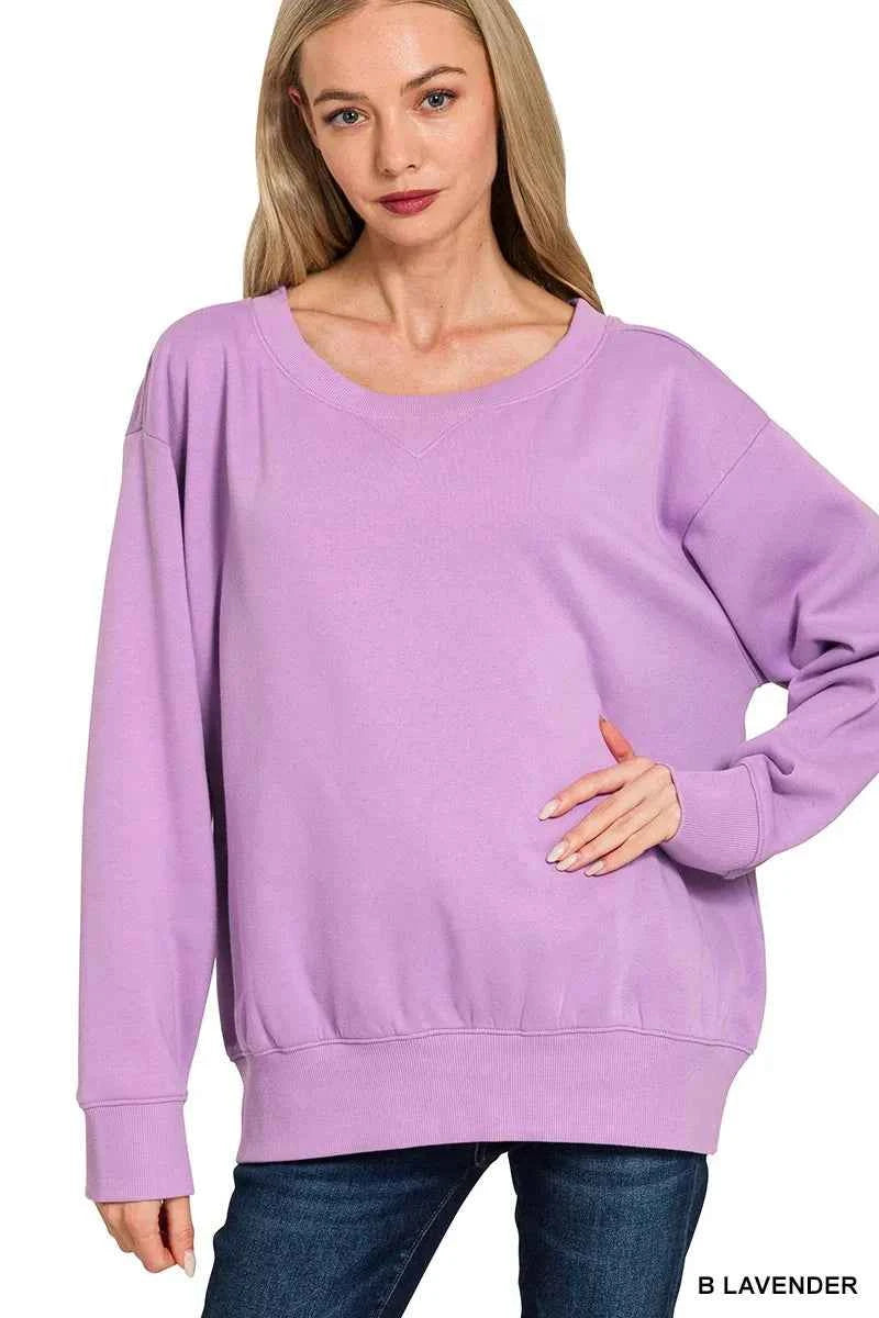 Zenana Fleece Boat Neck Sweatshirt B LAVENDER eb51b8ba667f4ea492011ec2e3001589-Max-Origin