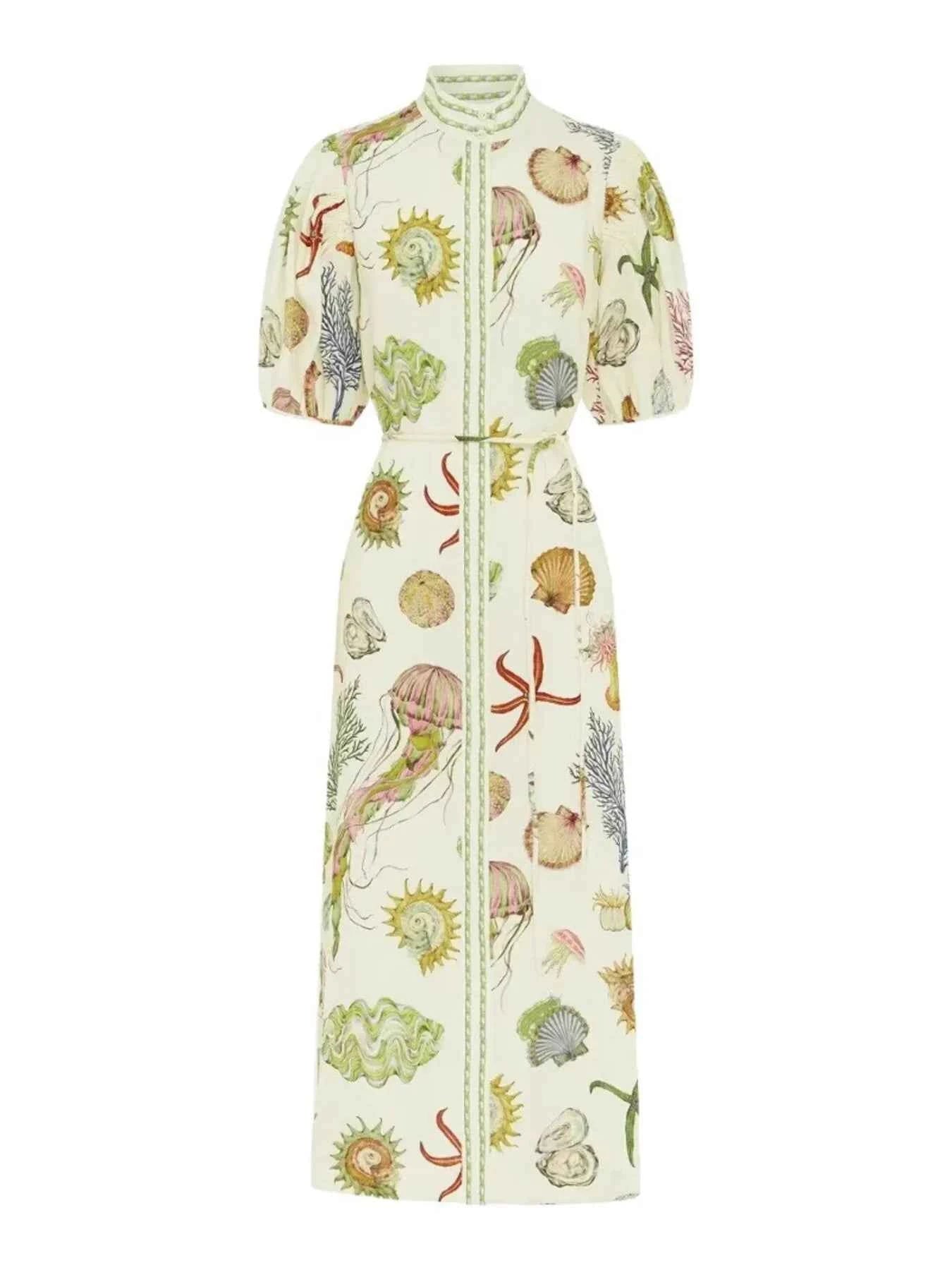 Printed Short Sleeve Shirt Dress eb54f9487b0640b9940605b7917a1e98-Max-Origin