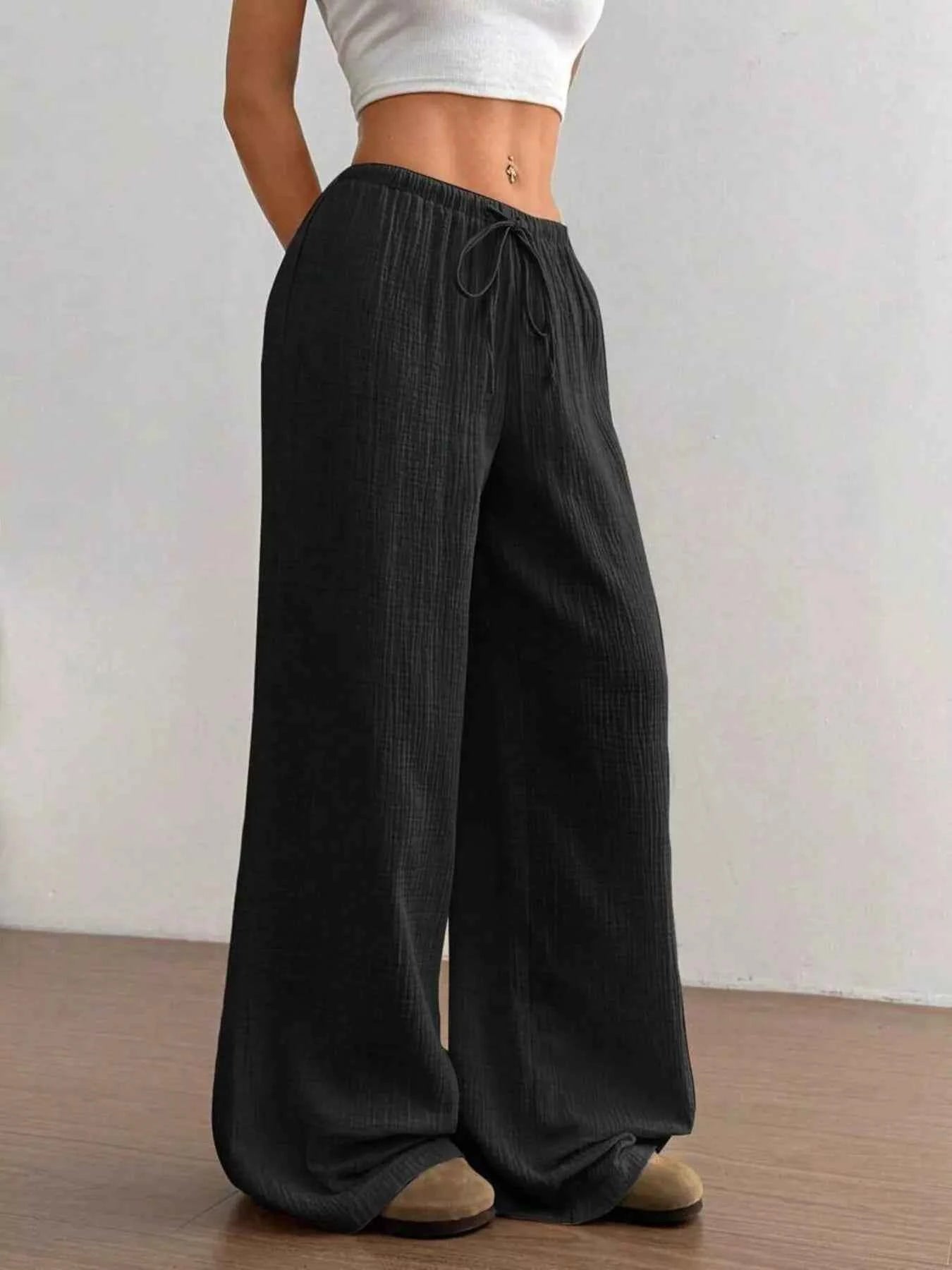Full Size Drawstring Wide Leg Pants Plus Size eb6bdd2f249047f0aef05e98c3db6aec-Max-Origin