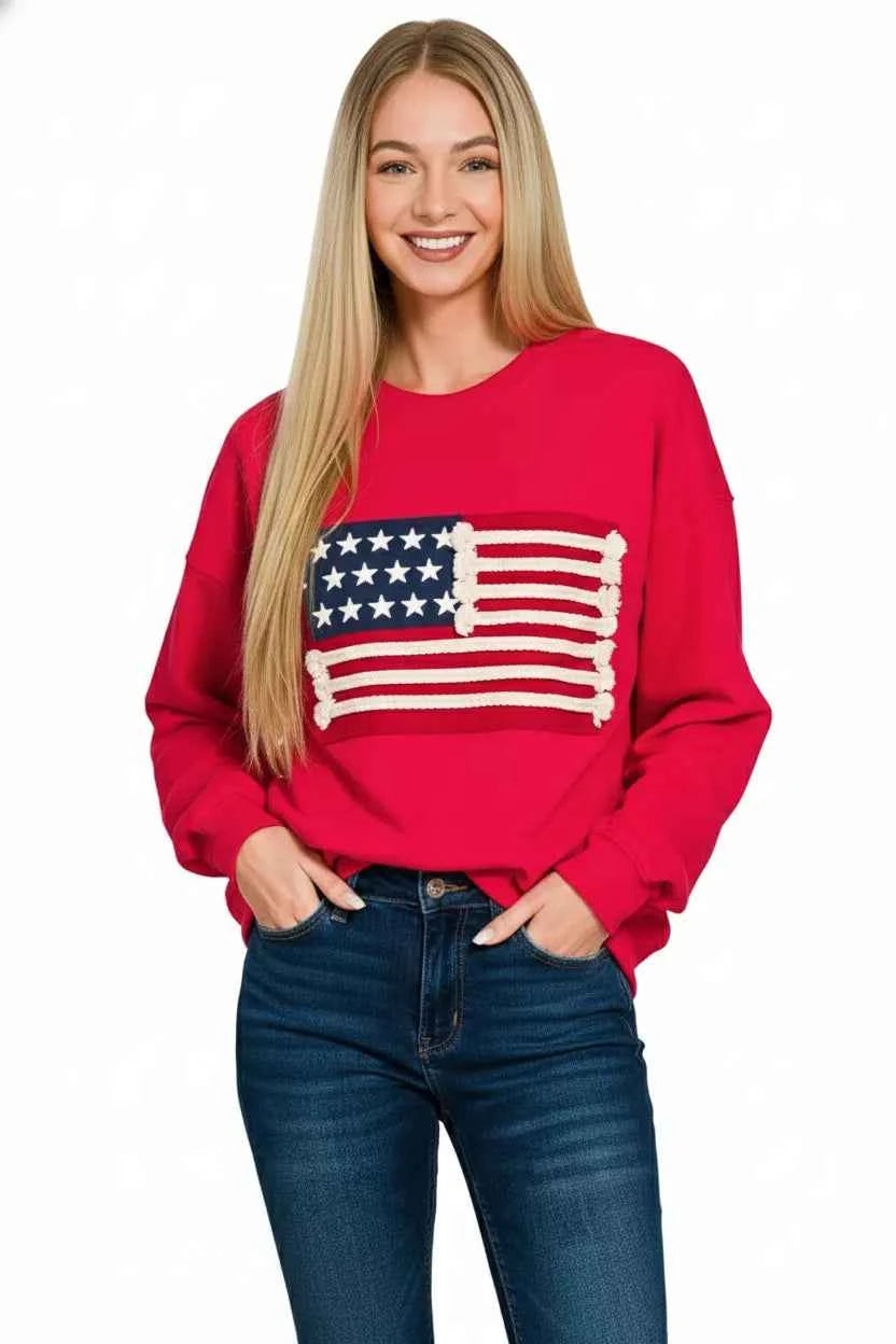 Zenana French Terry American Flag Pullover eb7127f3-b116-4652-9f1b-b94868f7dc90-Max-Origin