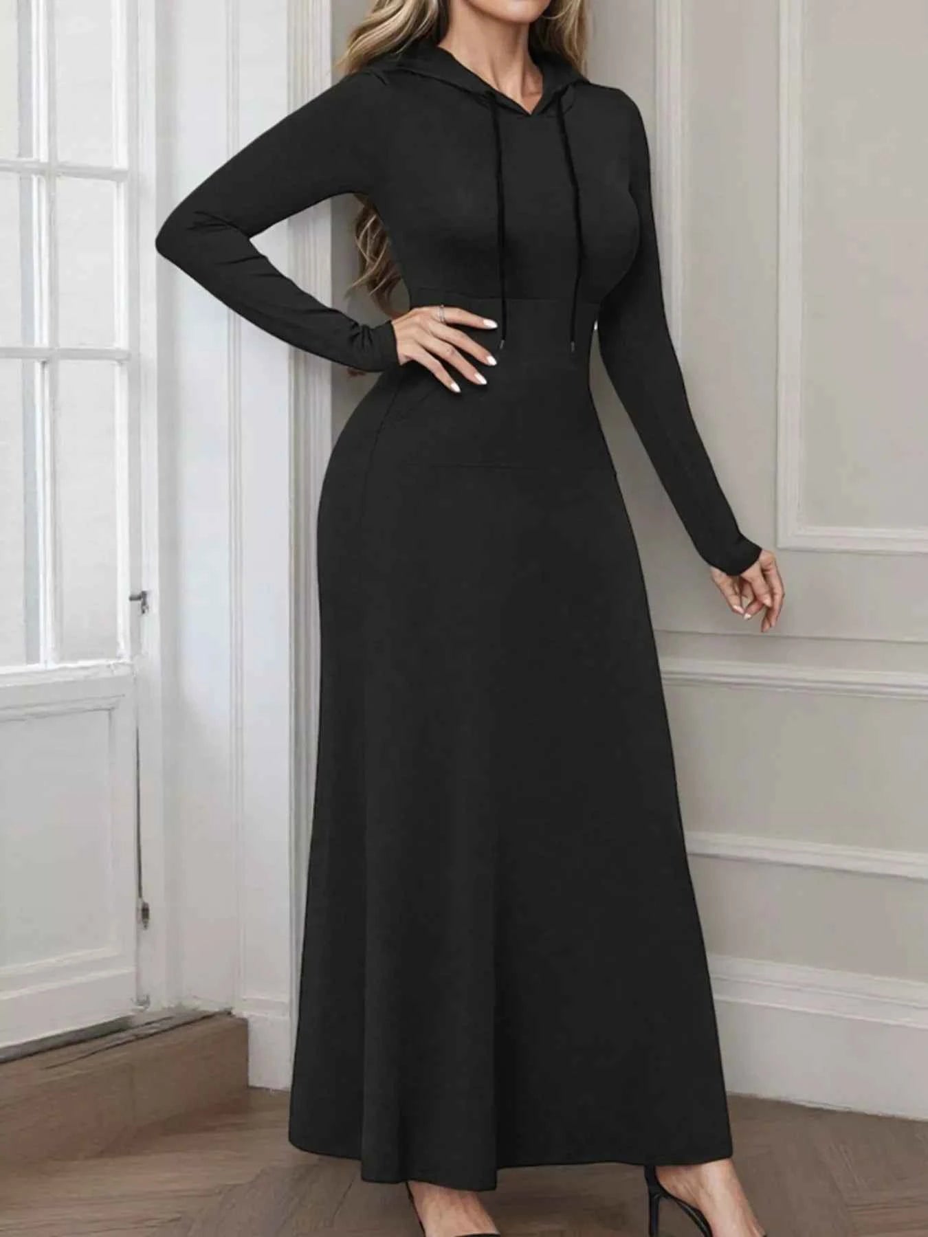 Drawstring Long Sleeve Hooded Maxi Dress eb75b85d-ebf3-4471-8132-c20521872391-Max-Origin