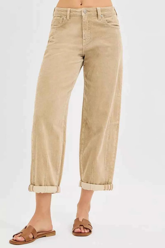 High Rise Crop Barrel Cordurory Pants eb7907d809744a3881f7748bd860da92-Max-Origin