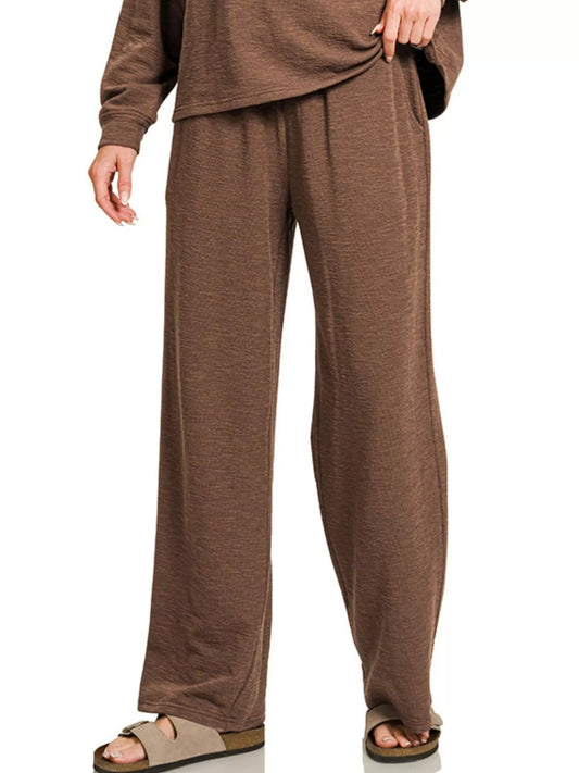 Slub Long Sleeve Top and Pants Lounge Set eb906eb5-7395-4542-8bea-8833113286bb-Max-Origin