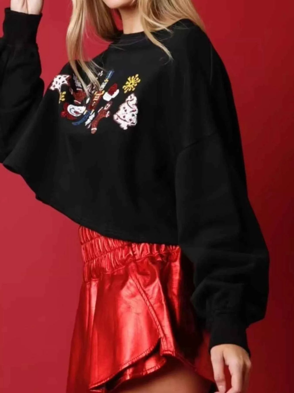 Christmas Sequin Cropped Sweatshirt eb97b5bc-caf0-47eb-987d-f9f4d69df114-Max-Origin