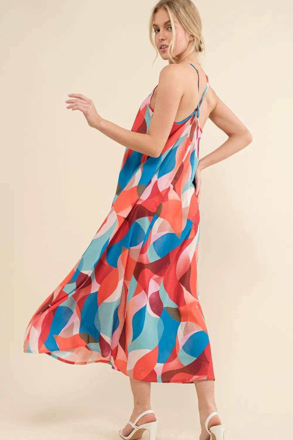 And the Why Printed Crisscross Back Cami Dress ebaefbe2-2f07-4376-ab9f-1515f83bd042-Max