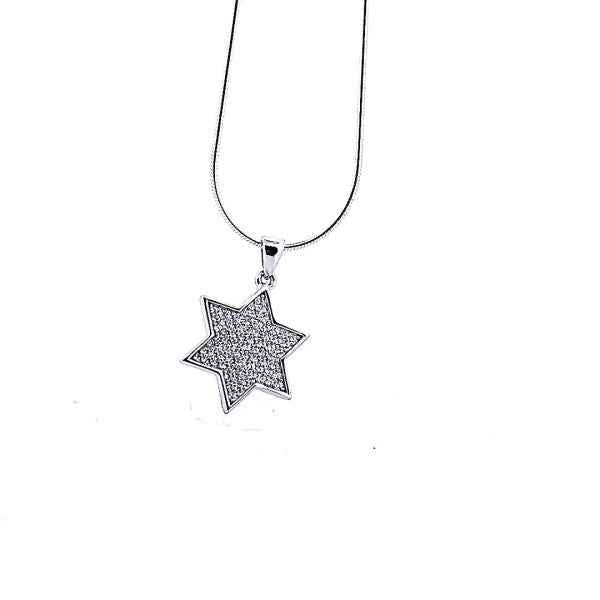925 Sterling Silver Framed Star of David Necklace ebaf439c-54d2-4b00-8084-3a9d6a8e73a6