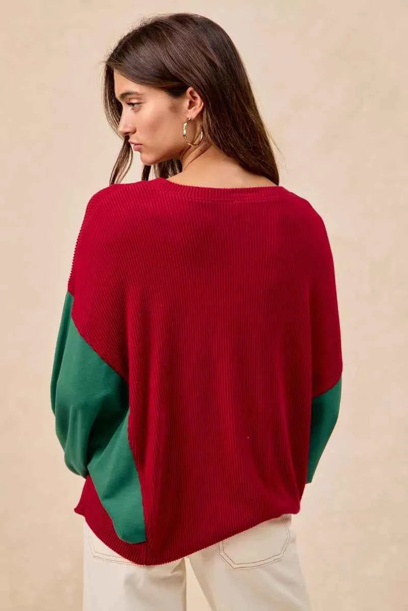 BiBi Christmas Theme Tree Embroidered Sweater ebafd95c441244cf9a973c7449aef5f6-Max-Origin