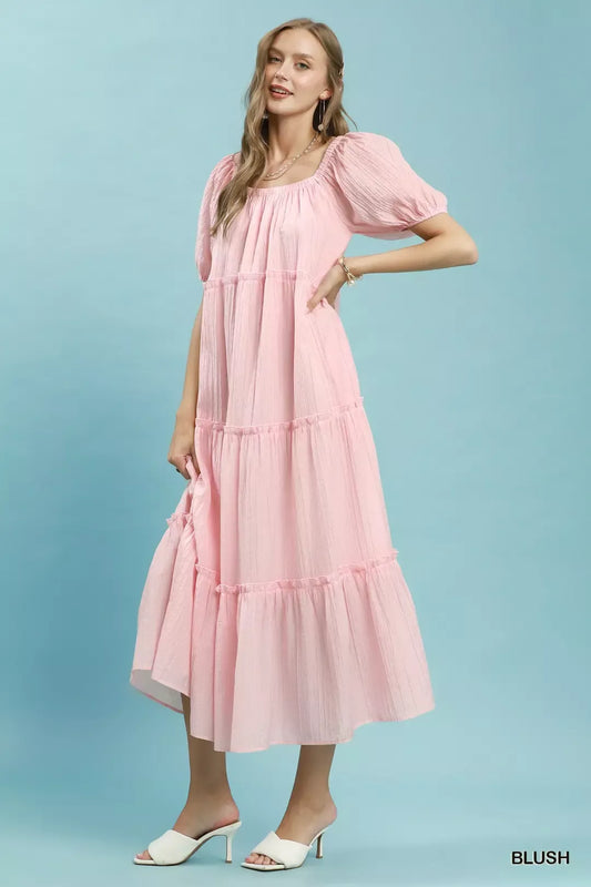 Textured Tiered Midi Dress ebb7420a-0ce1-4c76-b1c6-7142a7a821c6-Max-Origin