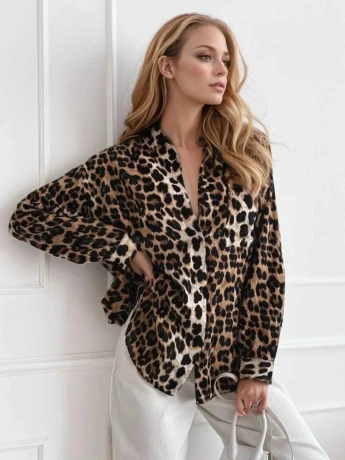 Leopard Collared Neck Long Sleeve Shirt ebec4fb6-dc01-4752-9c0e-ee768912e150-Max-Origin