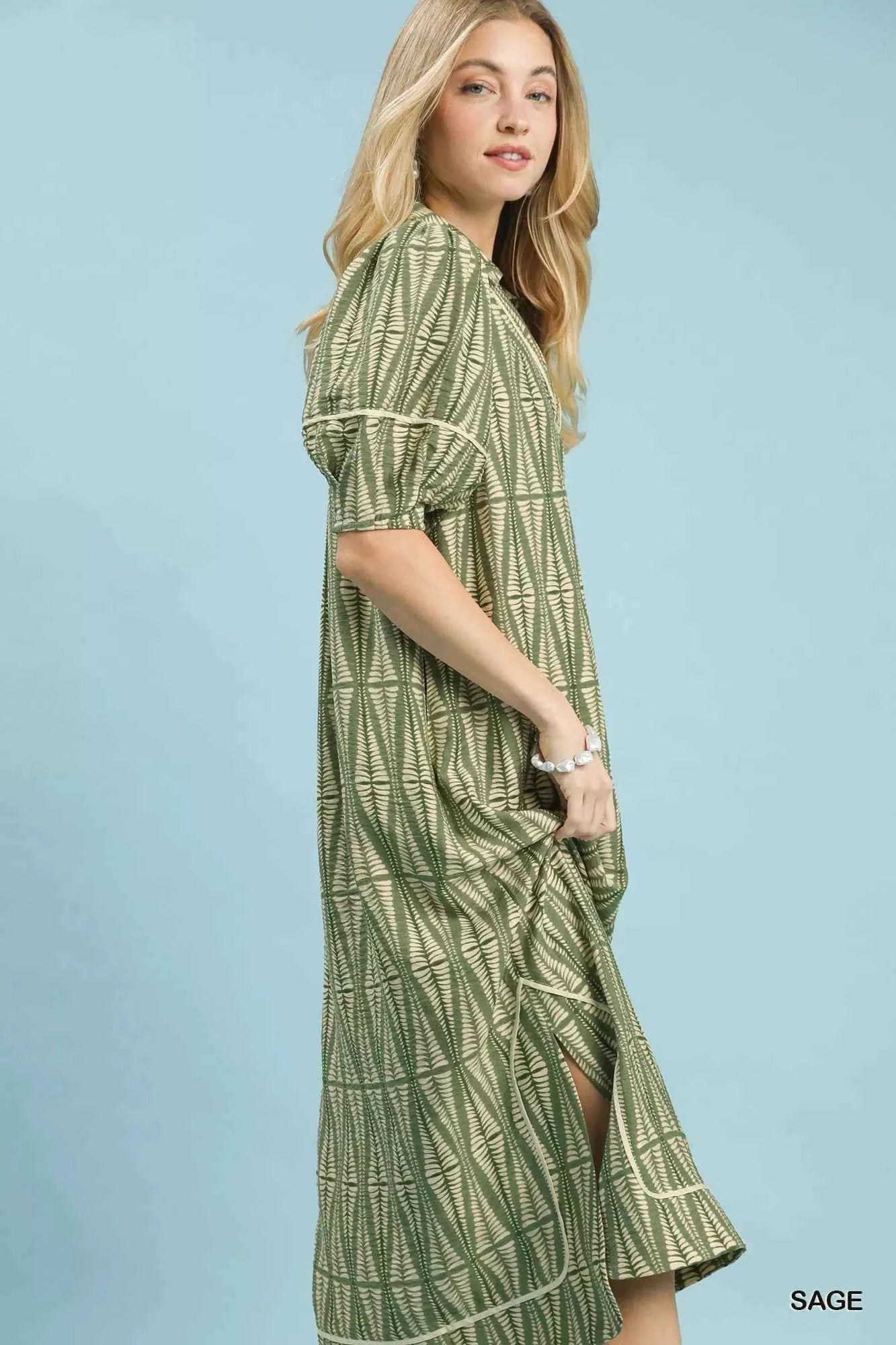 Umgee Geometric Print Midi Dress ebfef331-51b0-4b34-b511-28062b584877-Max-Origin