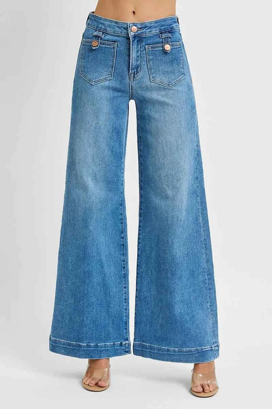 Full Size Mid Rise Wide Front Patch Pocket Jeans Plus Size ec7ae6b76b264e83b448653fe8b6e719-Max-Origin