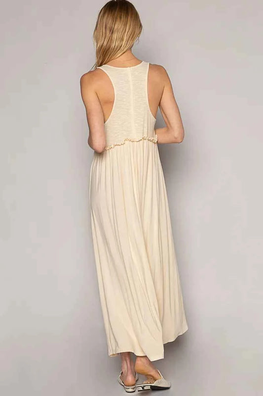 Frill Slit Square Neck Cami Dress ec86b81a-9b42-4ab1-a6bb-48fb3ae98ef9-Max-Origin