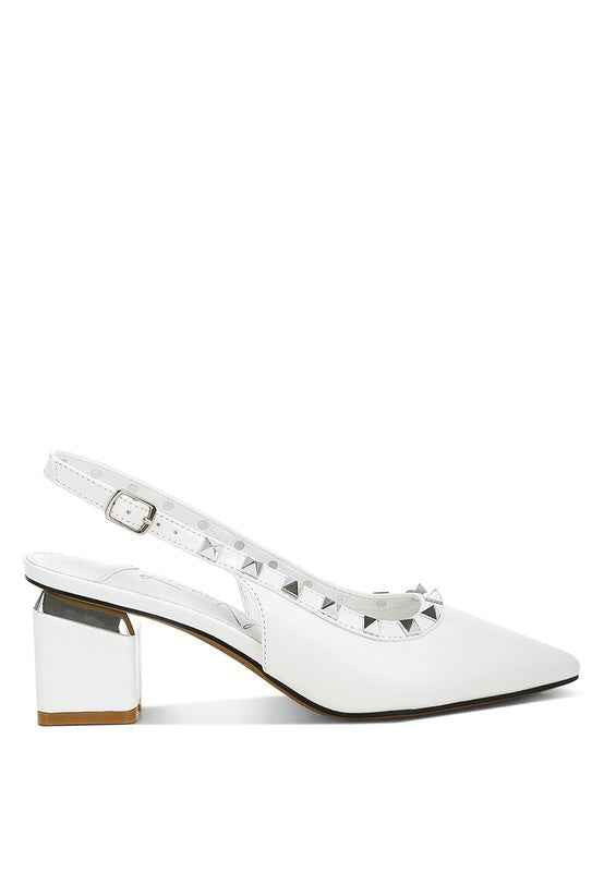 Hiral Stud Embellished Slingback Sandals eca081d5-7b59-45ac-8559-fce1018e71aa