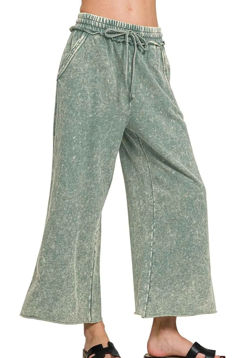 Washed French Terry Palazzo With Pockets ASH JADE ecd76e8a-6b3c-4b52-973f-b084923365c1-Max-Origin