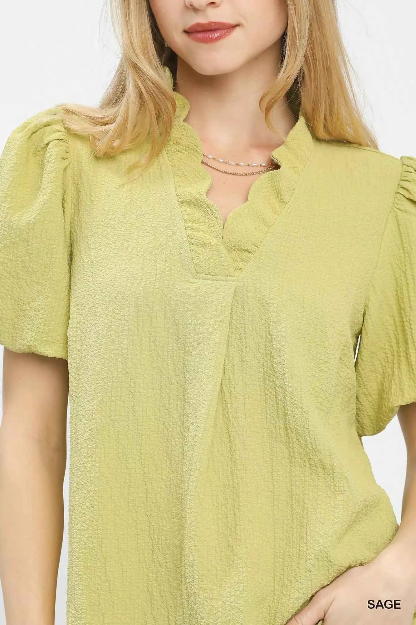Umgee Seersucker Puff Sleeve Blouse ecdb6c6a-c3d1-4802-bb5c-1ce41fe8b04f-Max-Origin