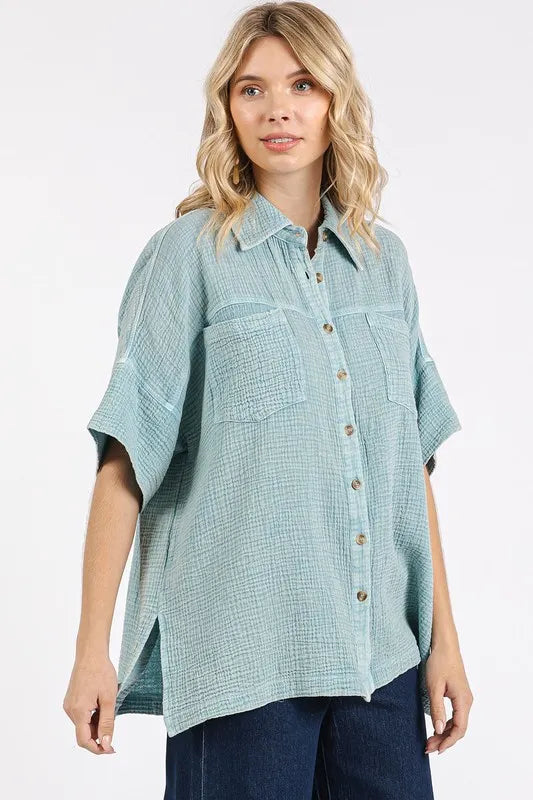 Mittoshop Mineral Wash Gauze Oversized Short Sleeve Shirt ed0cd368-20a7-4b64-aaa1-c64c587d9f5d-Max