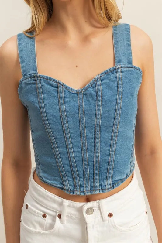 Washed Sweetheart Neck Wide Strap Denim Tank ed1dba39-09f0-4a77-a7f9-a565d5548497-Max-Origin