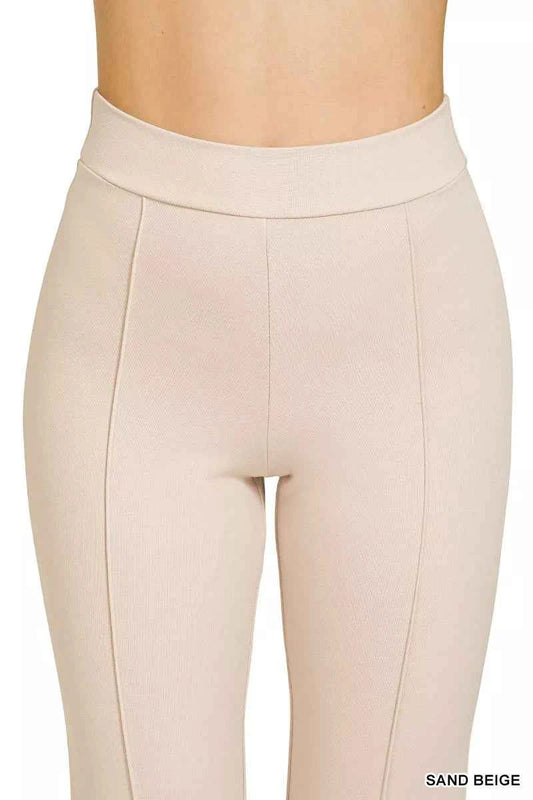 Heavy Ponte Elastic Waistband Pintuck Pants ed283a785541466fad2c2d9734271ce4-Max-Origin