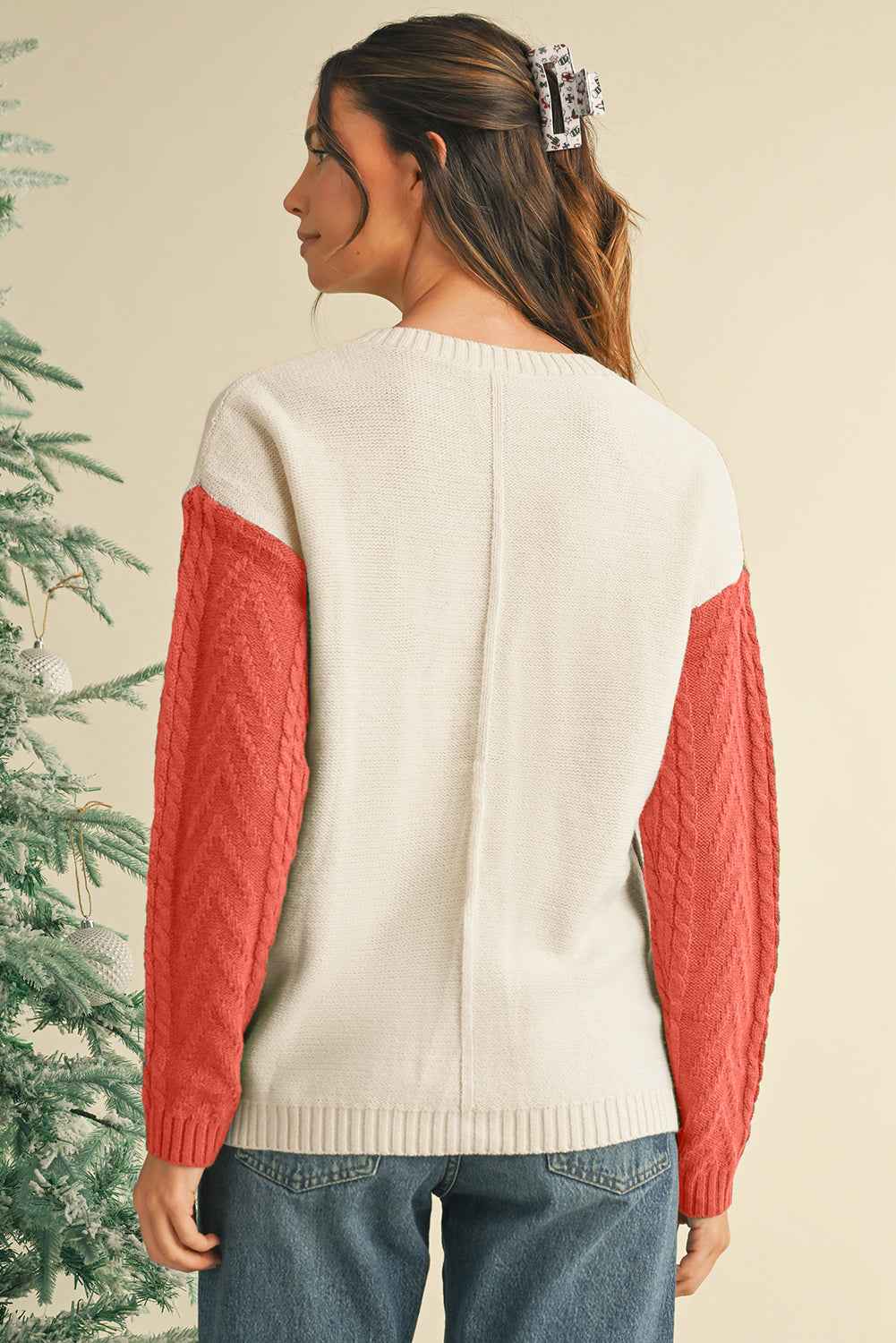 Vineyard Green Colorblock Pocket Drop Shoulder Sweater ed34b17b3a6d75dd