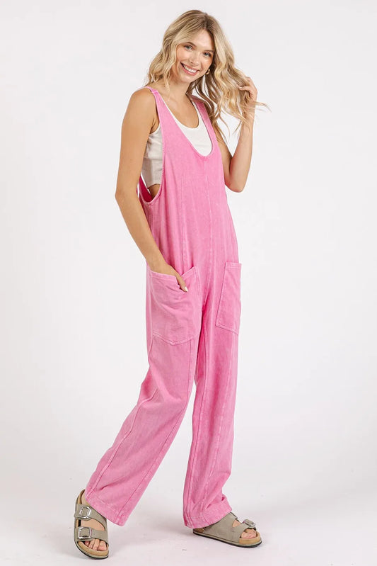 Mineral Wash Relaxed Fit Sleeveless Harem Jumpsuit ed41f68e747141d0bce4a88c80b4ed5e-Max-Origin