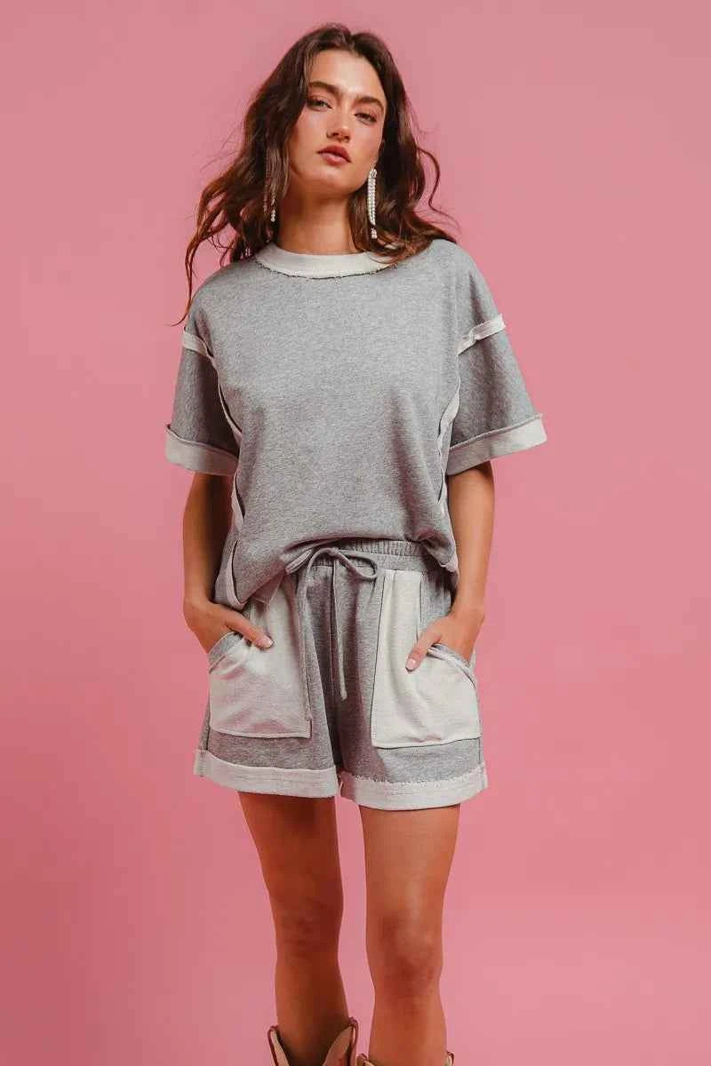 BiBi French Terry Knit Shorts with Side Pocket ed42abf958c84f22b4ca734d5f2f563e-Max-Origin