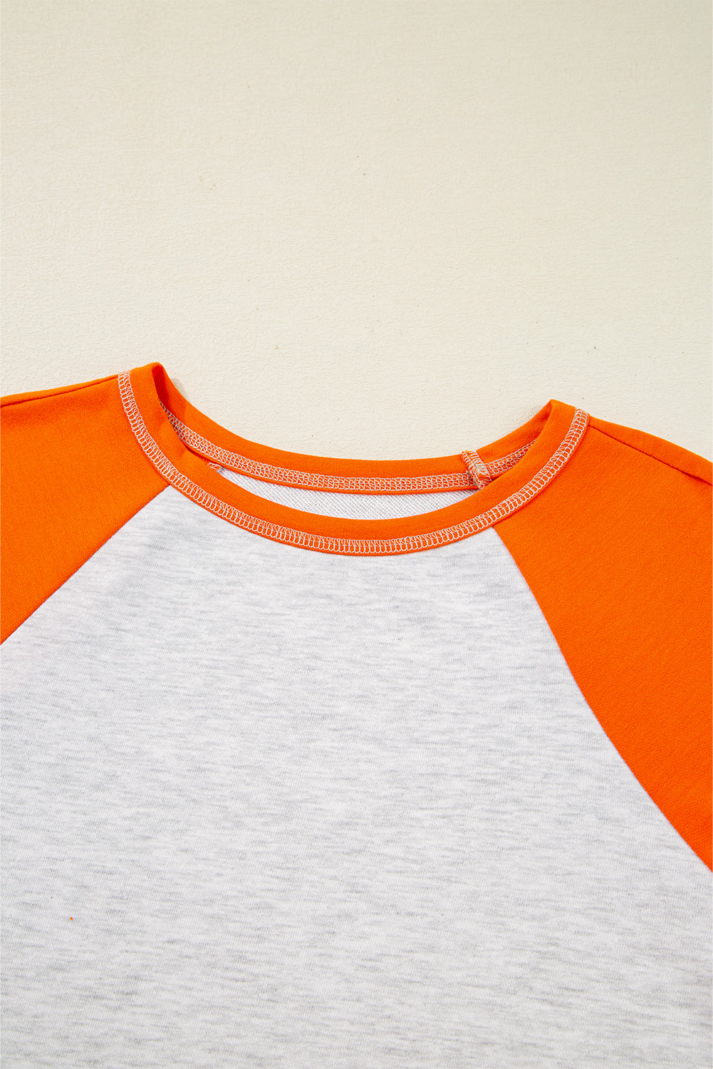 Light Grey Colorblock Raglan Sleeve Loose Fit Top ed6f04c64f269eba