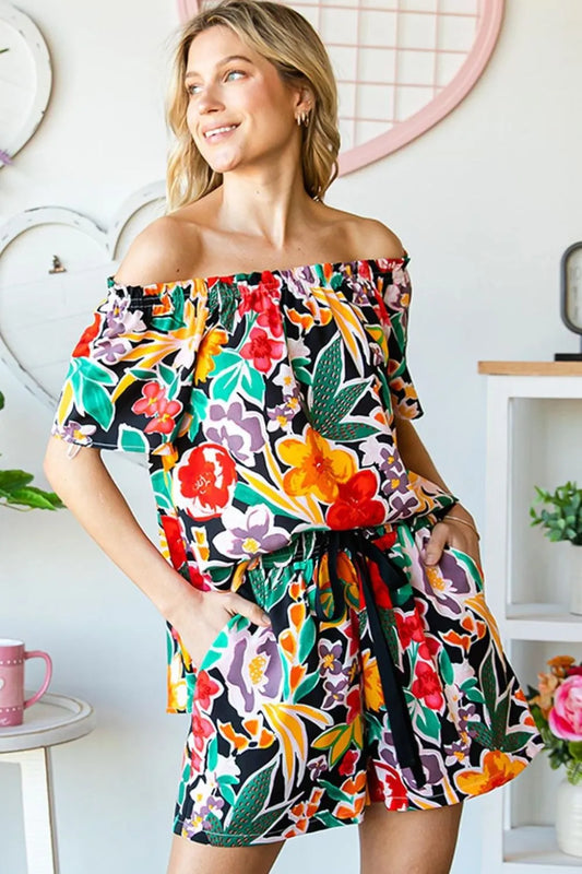 Cotton Bleu by Nu Label Floral Off-Shoulder Top Black Combo ed761589-b09d-4743-802d-7afee585d8ae-Max
