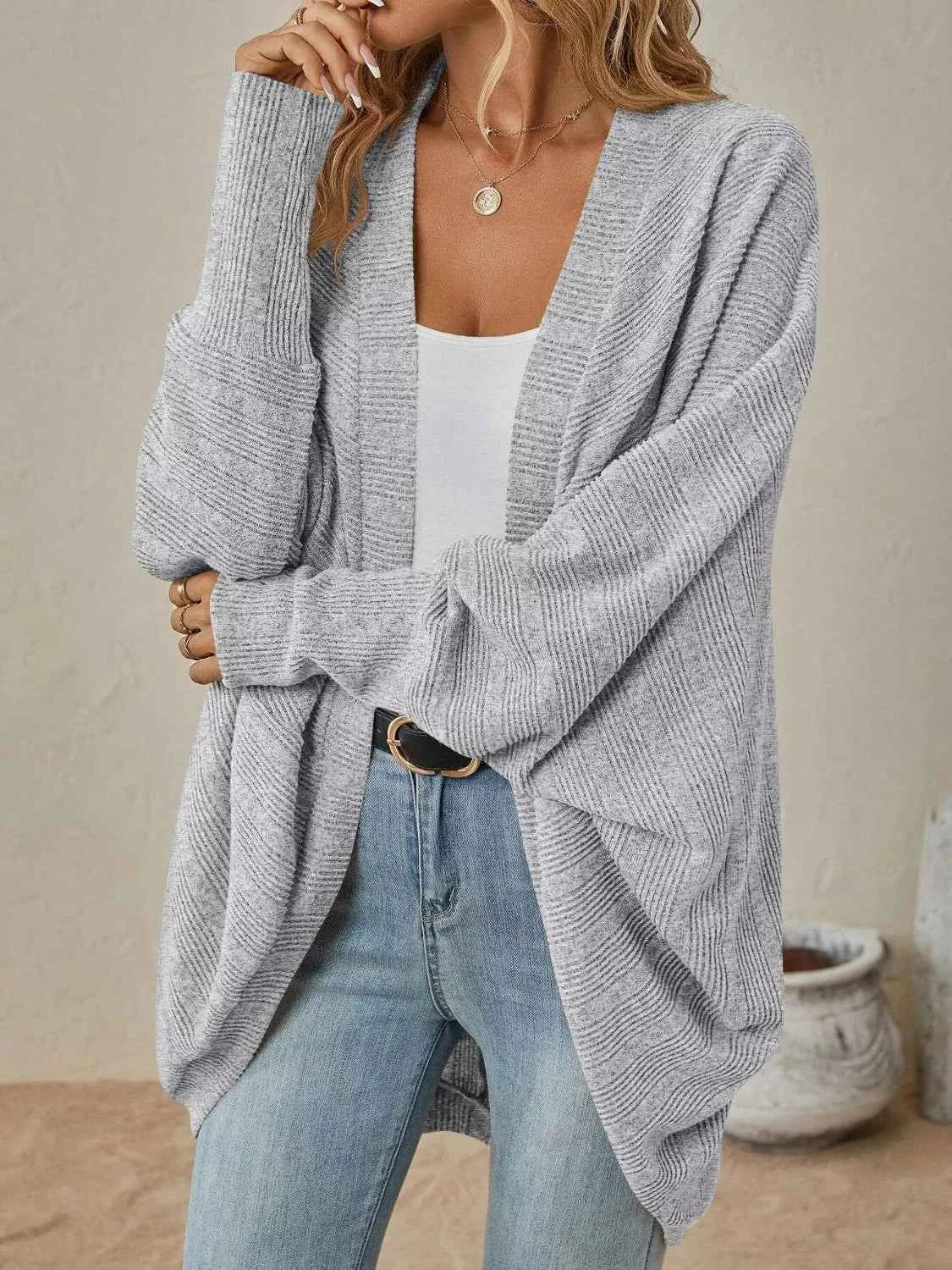 Casual Knit Open Front Cardigan ed7f3630-bf53-4bf9-a55e-d6fd49305ce6-Max-Origin