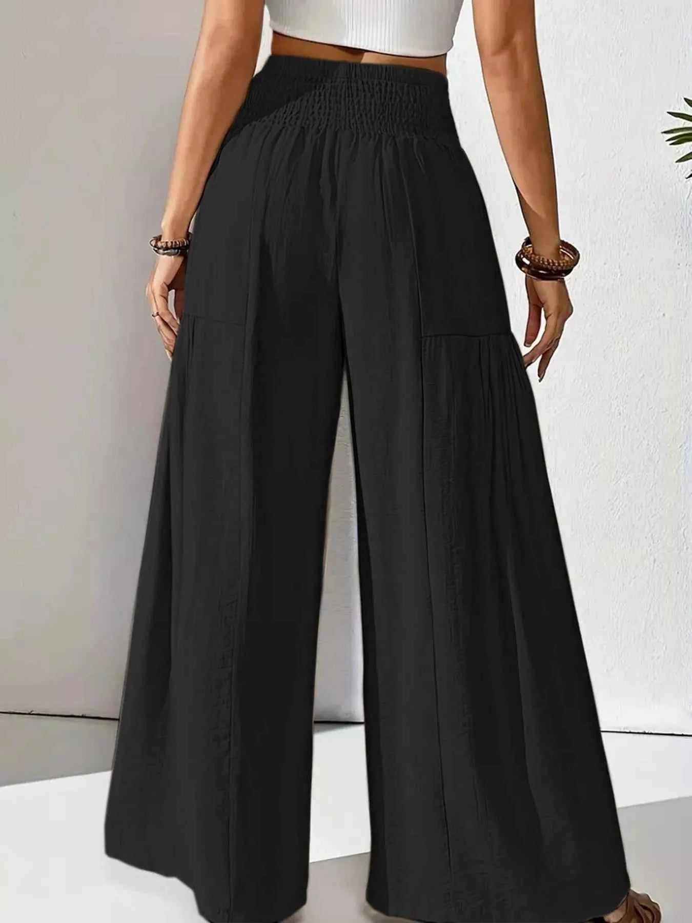 Smocked Waist Wide Leg Pants ed8bede6-0474-42e0-91f5-506f2a9fe25d-Max-Origin