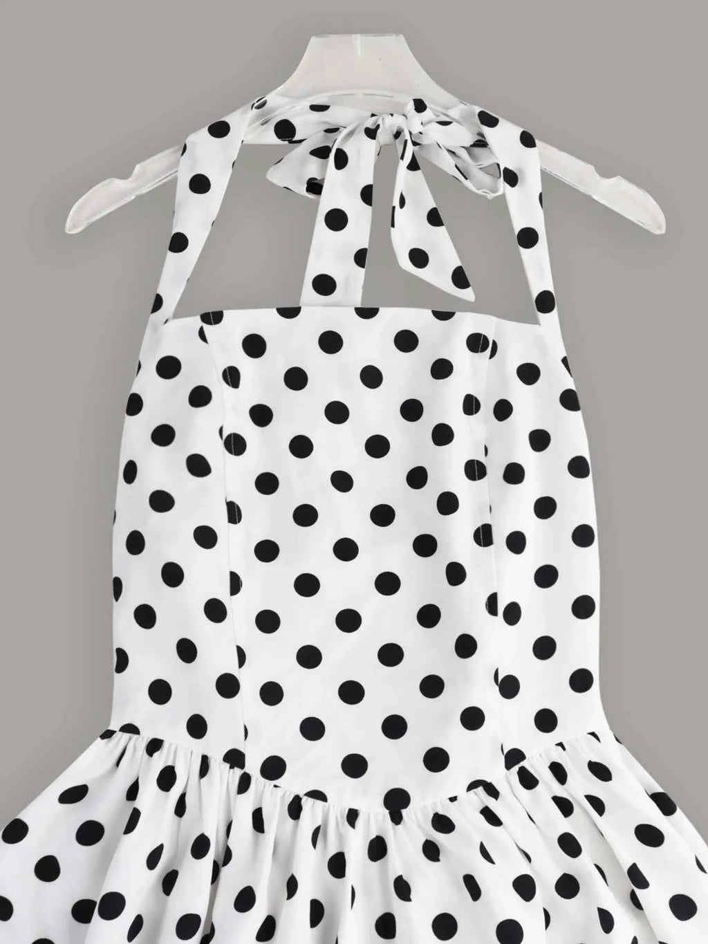 Polka Dot Halter Neck Mini Dress ed9b1c4d-9c85-424f-a205-156fcffefcc8-Max-Origin