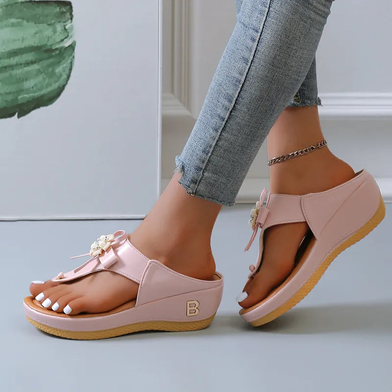 Toe Post Wedge Sandals Blush Pink edbf8674-9366-4355-aafc-d9d8ba36cf9c-Max-Origin