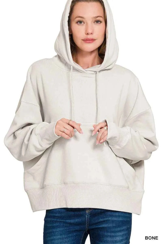 Oversized Fleece Kangaroo Pocket Hoodie ede6306ef8b74710a6f3b2d89a9bab46-Max-Origin