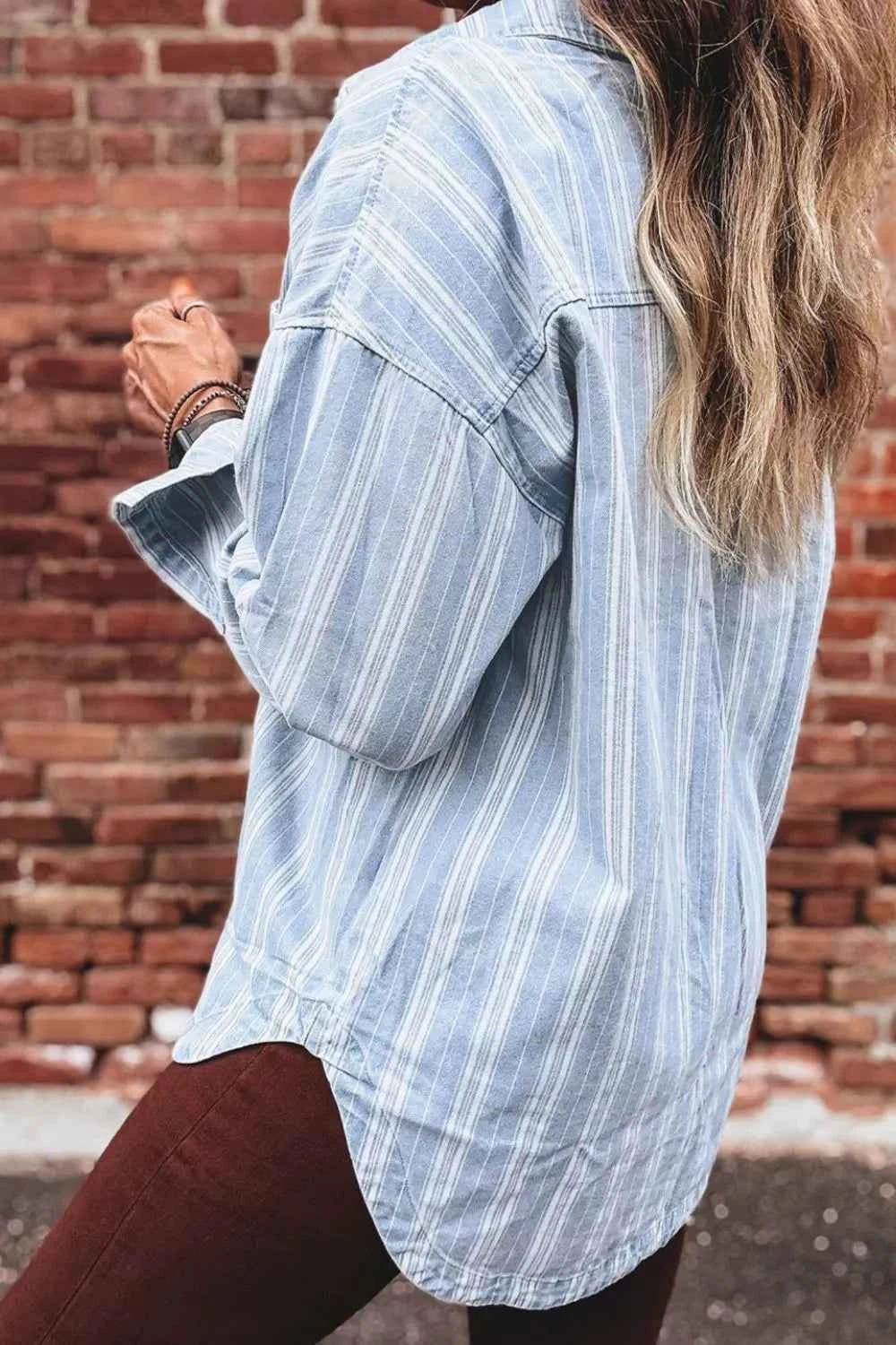 Striped Button-Down Denim Shacket edf60214-6444-41e5-8398-765c05741fa6-Max-Origin