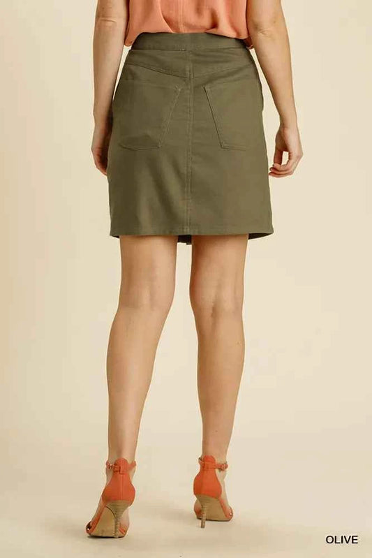 Button Down Skirt with Pockets edf68601-3ade-4741-a6d2-ec5eee519e11-Max-Origin