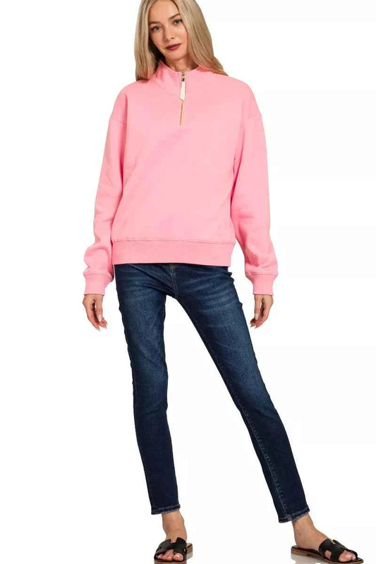 Fleece Half Zip Sweatshirt ee091dea-c419-42a2-845e-2899c39bce1f-Max-Origin