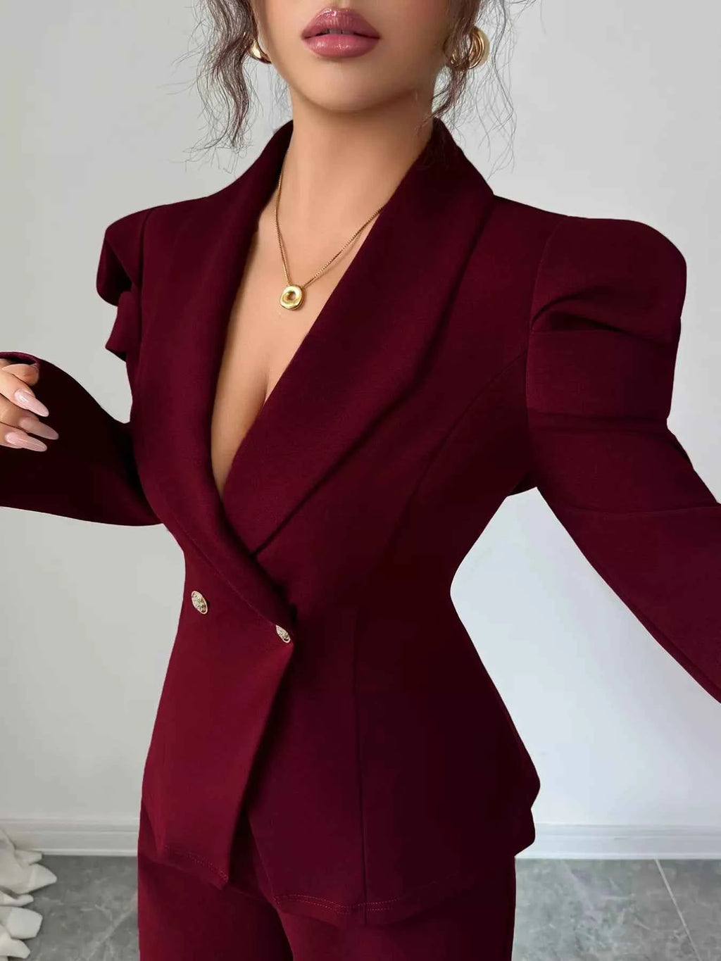Double-Breasted Blazer and Pants Suit Set ee0a01b8-9445-45e6-9e15-29eba4401624-Max-Origin