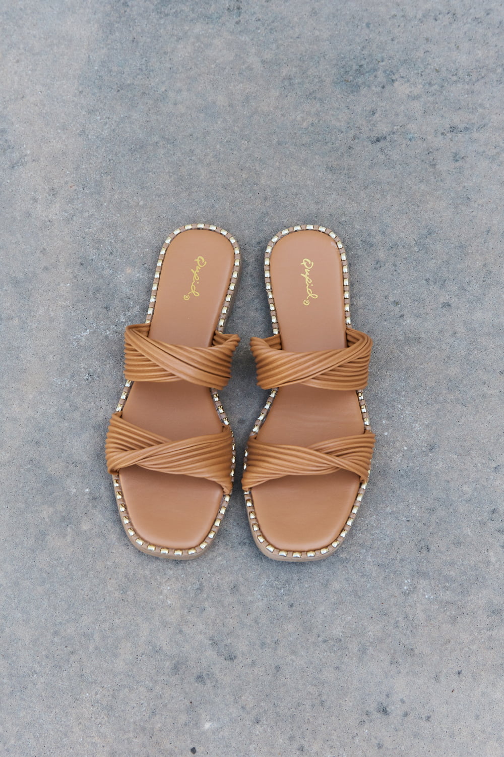 Qupid Summertime Fine Double Strap Twist Sandals ee177a487931480cac3be5b1457578d8-Max