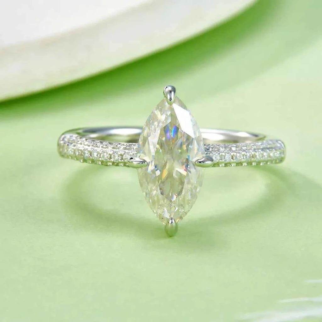 2 Carat Moissanite 925 Sterling Silver Ring Silver ee27a788-068f-4de5-a564-56b9f663468c-Max-Origin