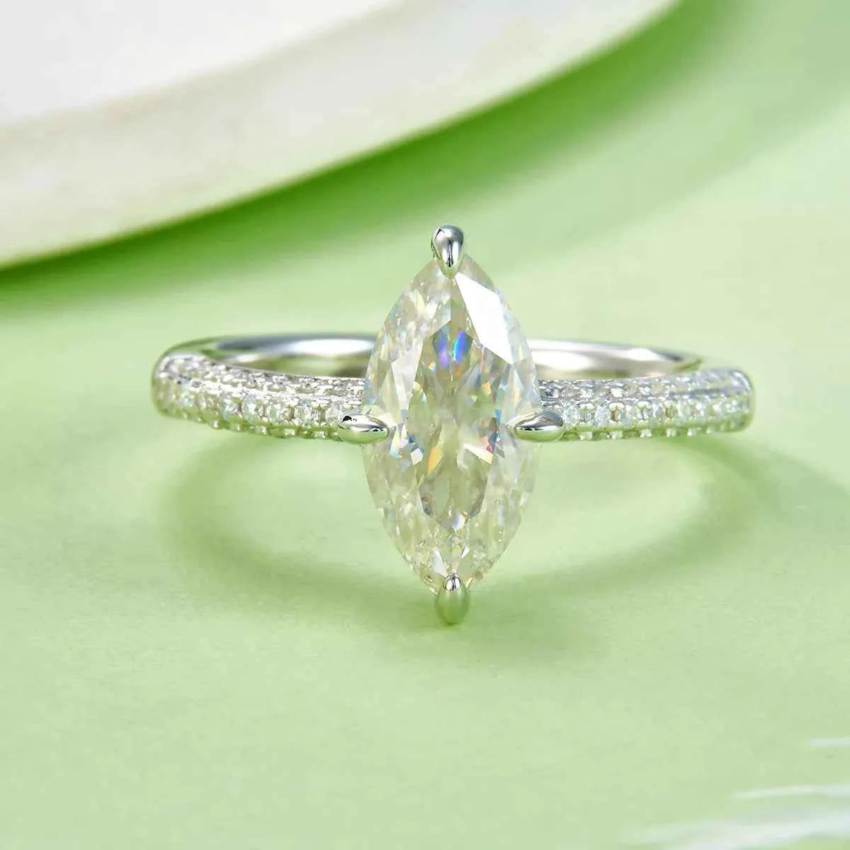 2 Carat Moissanite 925 Sterling Silver Ring Silver ee27a788-068f-4de5-a564-56b9f663468c-Max-Origin