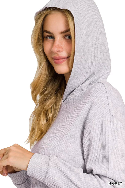 Drop Shoulder Ribbed Crop Hoodie ee3bf00c0c1b4ffc95e1e3e72ace6452-Max-Origin