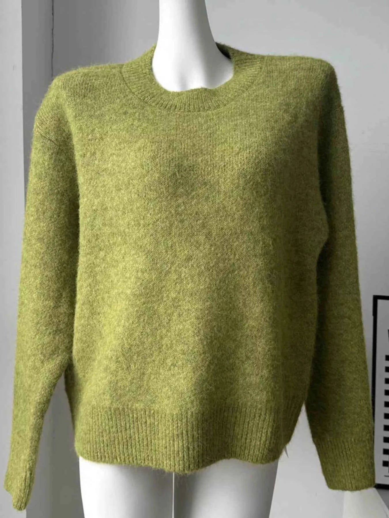 Round Neck Dropped Shoulder Sweater ee3e00ca-0894-4cdc-8417-3d6aed779c98-Max-Origin