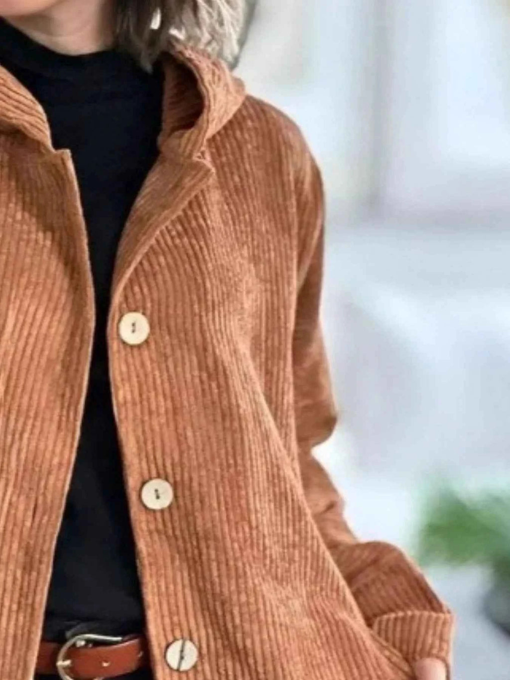 Full Size Corduroy Hooded Button-Up Jacket Plus Size ee8bf729-a9a5-484d-aaa4-6f132c066581-Max-Origin