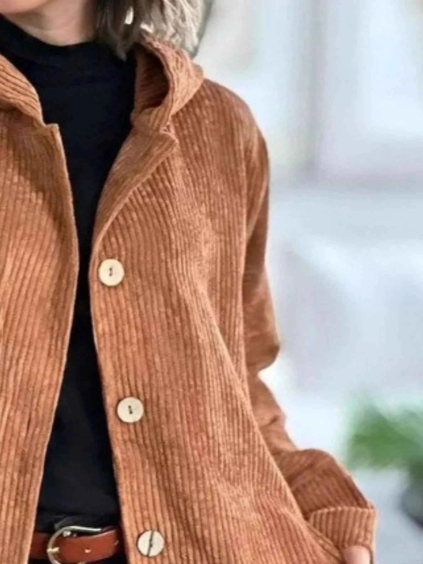 Full Size Corduroy Hooded Button-Up Jacket Plus Size ee8bf729-a9a5-484d-aaa4-6f132c066581-Max-Origin