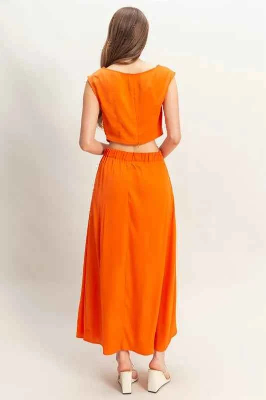 HYFVE Sleeveless Top and Maxi Skirt Set ee94fe8bc8c5489b9930f05119b70a5f-Max-Origin