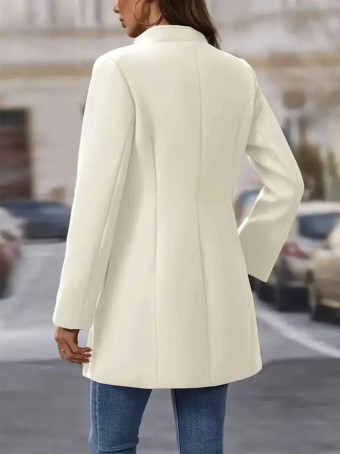 Single-Breasted Longline Blazer Coat eea0f08274c345edac375819d67cc453-Max-Origin