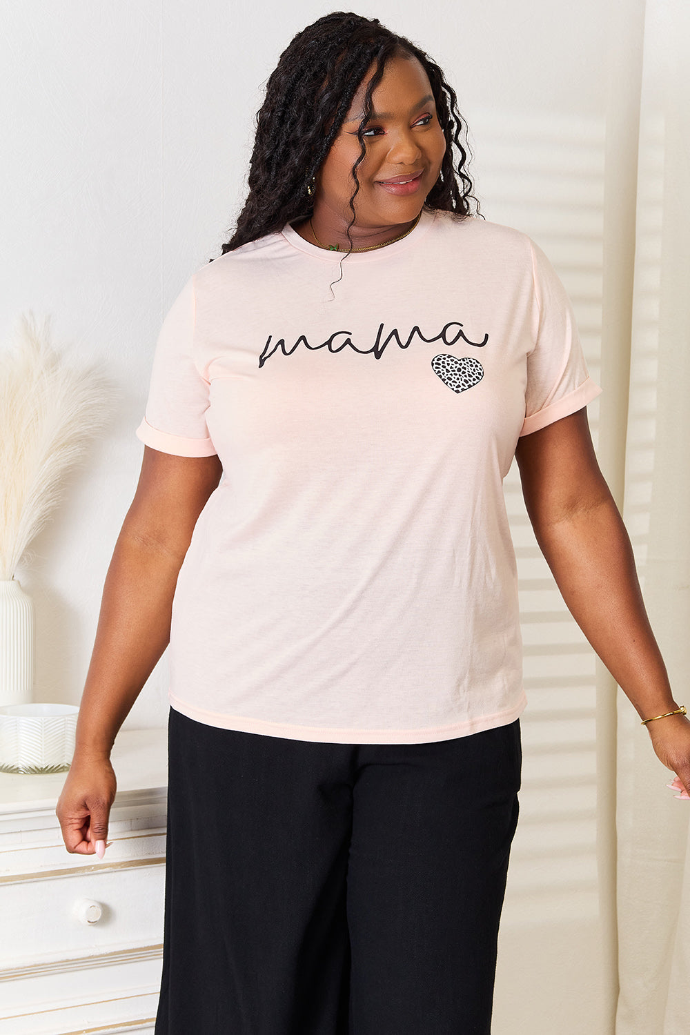 Simply Love MAMA Heart Graphic T-Shirt eea9786153f54095b5b89ead0b84bc3e-Max